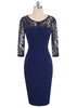 Vestido Tubinho Com Renda Por Cima