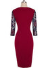 Vestido Tubinho Com Renda Por Cima