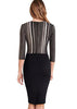 Vestido Tubinho Com Blusa Estampada