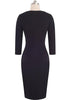 Vestido Tubinho com Recortes Geométricos