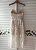 Vestido Midi Renda Guipir Para Festa