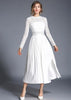 Vestido Evasê com Renda Branco