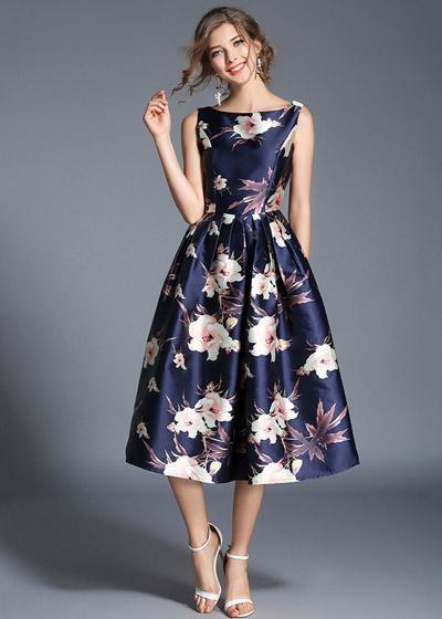 Vestido Gode Midi Floral para Festa