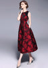 Vestido Jacquard Rodado Midi para Festa