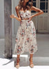 Vestido Midi Frente Unica Floral