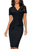Vestido Peplum Midi