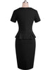 Vestido Peplum Midi