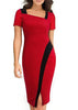 Vestido Tubinho Bicolor Moda Evangelica