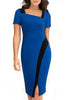 Vestido Tubinho Bicolor Moda Evangelica