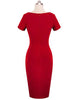 Vestido Tubinho Bicolor Moda Evangelica