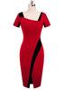 Vestido Tubinho Bicolor Moda Evangelica