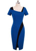 Vestido Tubinho Bicolor Moda Evangelica