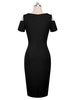 Vestido Tubinho Justo Ombro Vazado