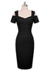 Vestido Tubinho Justo Ombro Vazado
