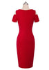 Vestido Tubinho Justo Ombro Vazado