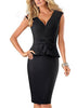 Vestido Social Peplum