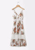 Vestido Midi Estampado com Babado