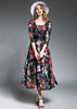 Vestido Evasê de Renda Floral