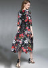 Vestido Evasê de Renda Floral