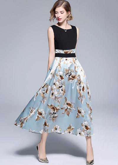Vestido Evasê Midi Romântico Festa