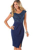 Vestido Tubinho com Fenda Lateral