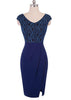 Vestido Tubinho com Fenda Lateral