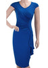 Vestido Tubinho com Pregas na Cintura