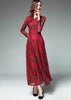 Vestido Longo de Renda com Cinto