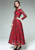 Vestido Longo de Renda com Cinto