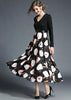 Vestido com Blusa Lisa e Saia Estampada