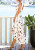 Vestido Mullet Floral Aberto nas Costas