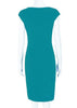 Vestido Tubinho com Detalhe Geométrico
