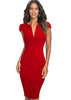 Vestido Tubinho com Decote V