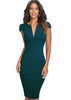 Vestido Tubinho com Decote V