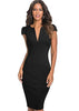 Vestido Tubinho com Decote V