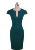 Vestido Tubinho com Decote V