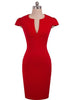 Vestido Tubinho com Decote V
