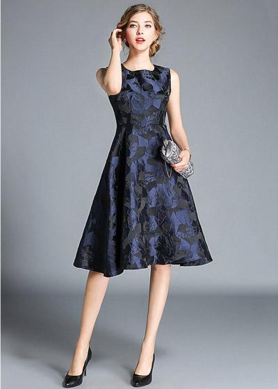 Vestido Rodado Estampado Estilo Princesa