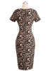Vestido Tubinho com Estampa Leopardo