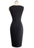 Vestido Tubinho Social com Bordado