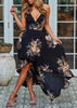 Vestido Mullet Floral Cruzado nas Costas