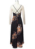 Vestido Mullet Floral Cruzado nas Costas