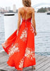 Vestido Mullet Floral Cruzado nas Costas
