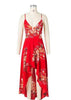 Vestido Mullet Floral Cruzado nas Costas