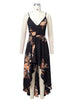 Vestido Mullet Floral Cruzado nas Costas