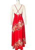 Vestido Mullet Floral Cruzado nas Costas