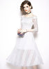Vestido Renda Midi Ombro a Ombro