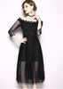 Vestido Renda Midi Ombro a Ombro
