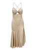 Vestido Assimétrico Babado Frente Única