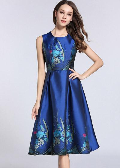 Vestido Midi Godê Estampado
